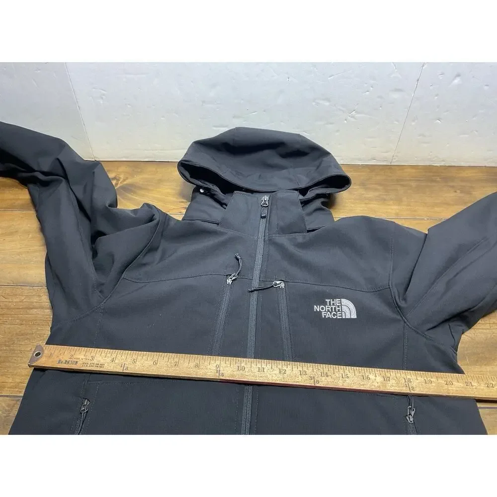 The North Face Jacket Mens Small Black Hooded Insulated PrimaLoft Softshell